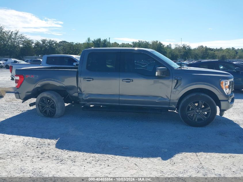 2022 Ford F-150 Lariat VIN: 1FTFW1E80NFA99162 Lot: 40485884