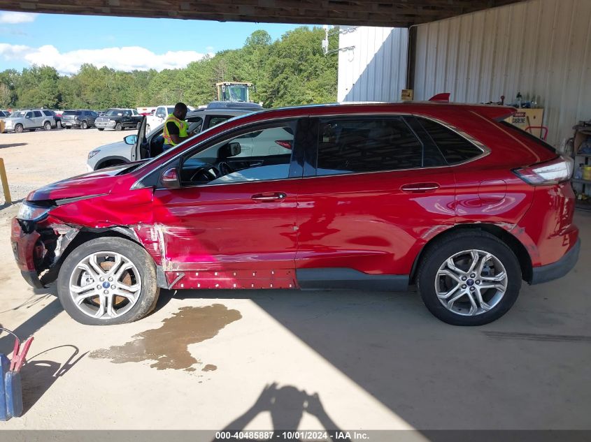 2016 Ford Edge Titanium VIN: 2FMPK3K85GBC63456 Lot: 40485887