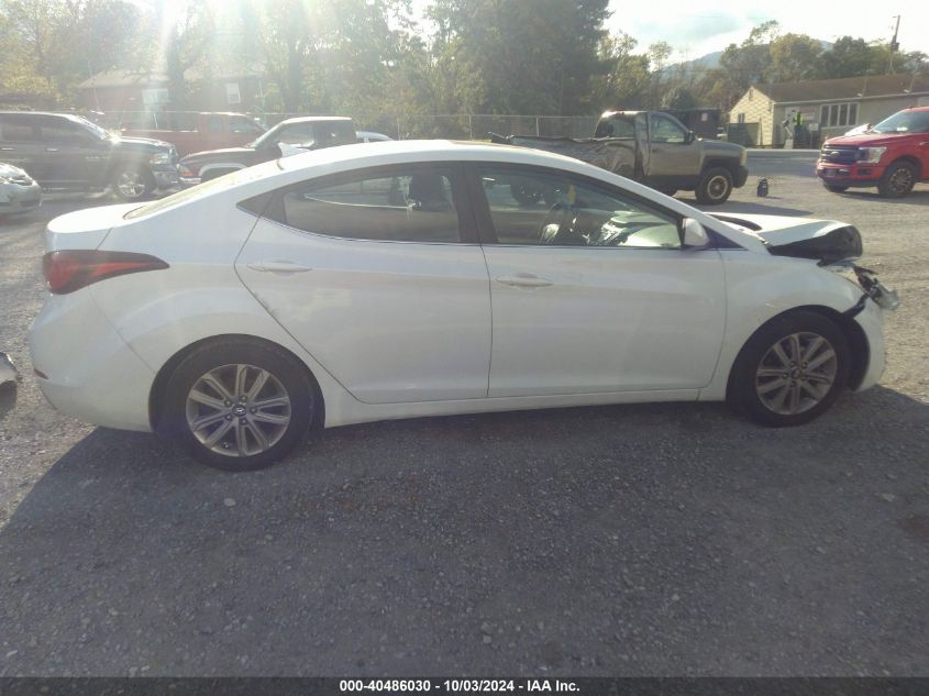 2015 Hyundai Elantra Se VIN: 5NPDH4AEXFH555934 Lot: 40486030