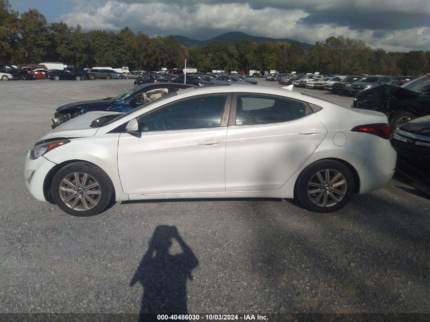 2015 Hyundai Elantra Se VIN: 5NPDH4AEXFH555934 Lot: 40486030