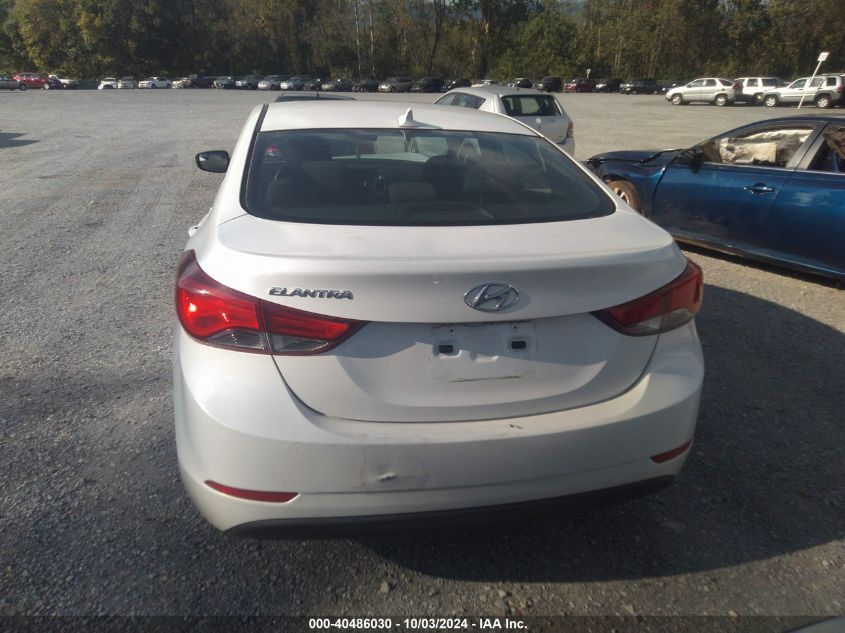 2015 Hyundai Elantra Se VIN: 5NPDH4AEXFH555934 Lot: 40486030