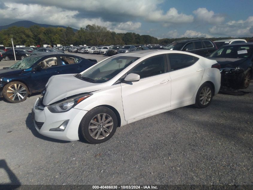 5NPDH4AEXFH555934 2015 HYUNDAI ELANTRA - Image 2