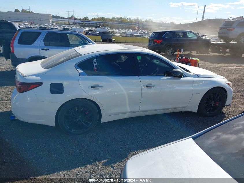 2018 Infiniti Q50 3.0T Luxe VIN: JN1EV7AR8JM444608 Lot: 40486278