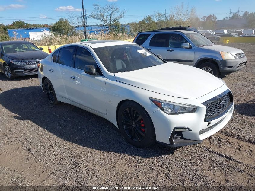 2018 Infiniti Q50 3.0T Luxe VIN: JN1EV7AR8JM444608 Lot: 40486278