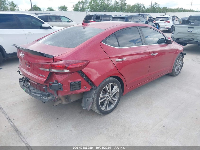 VIN 5NPD84LF5HH070836 2017 HYUNDAI ELANTRA LIMITED