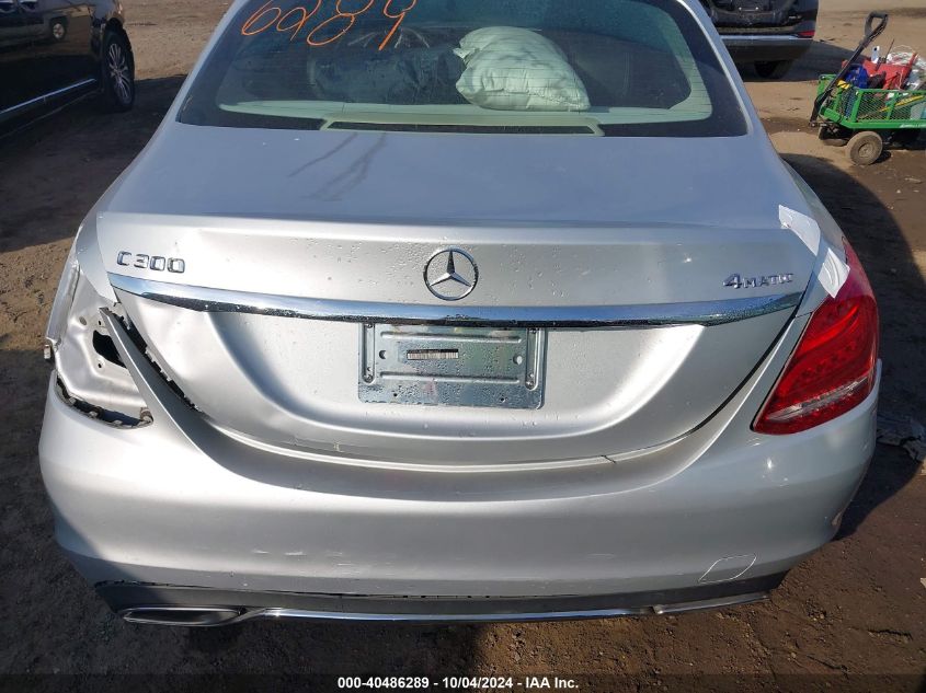 2015 Mercedes-Benz C 300 4Matic/Luxury 4Matic/Sport 4Matic VIN: 55SWF4KB6FU003007 Lot: 40486289