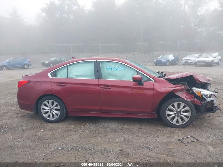 2016 Subaru Legacy 2.5I Premium VIN: 4S3BNAC67G3059376 Lot: 40486292