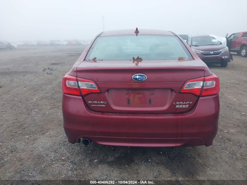 2016 Subaru Legacy 2.5I Premium VIN: 4S3BNAC67G3059376 Lot: 40486292