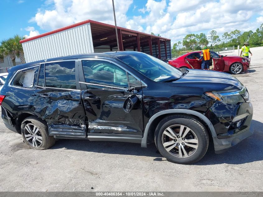 2016 Honda Pilot Ex-L VIN: 5FNYF5H50GB040802 Lot: 40486354