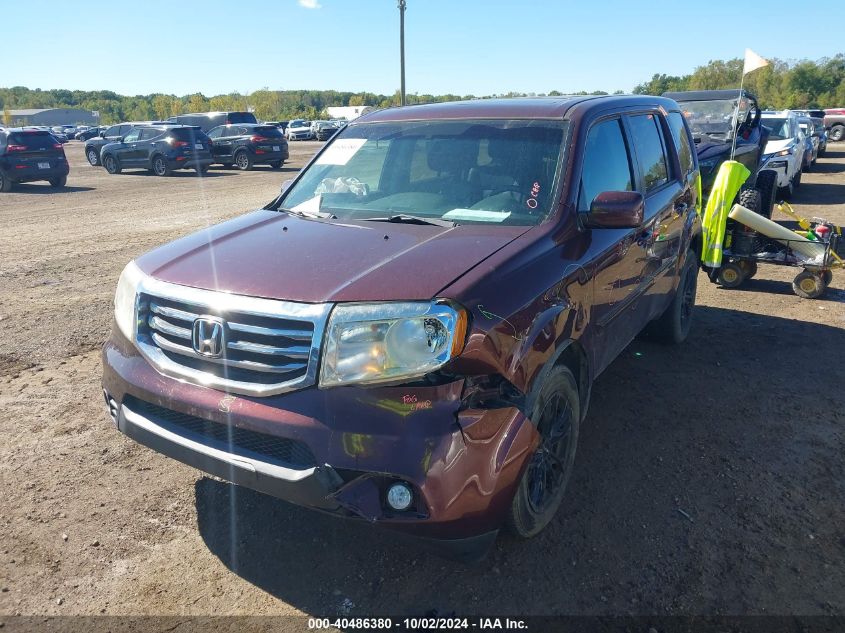 2014 Honda Pilot Ex-L VIN: 5FNYF4H7XEB020971 Lot: 40486380