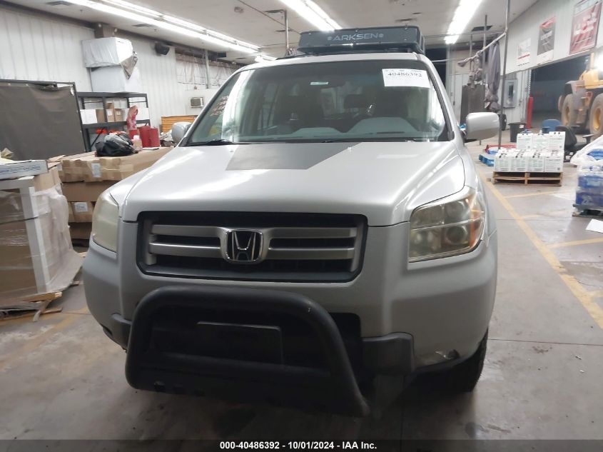 2006 Honda Pilot Ex VIN: 2HKYF18676H556303 Lot: 40486392