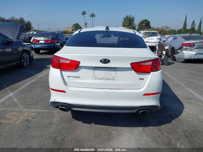 2015 Kia Optima Lx VIN: 5XXGM4A73FG486879 Lot: 40486429