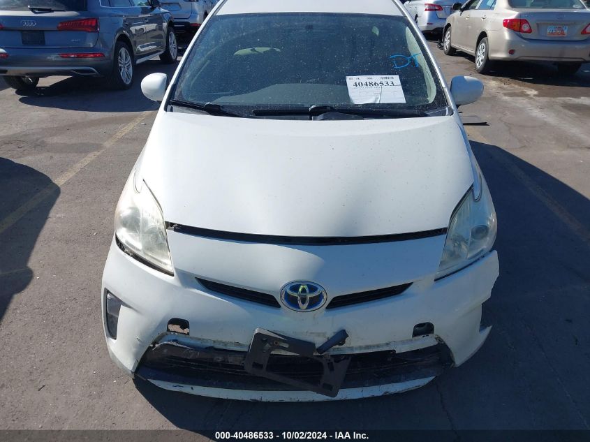 2014 Toyota Prius Two VIN: JTDKN3DU6E0363824 Lot: 40486533