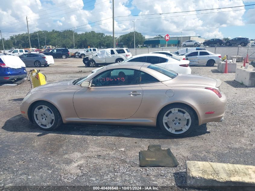 2002 Lexus Sc 430 VIN: JTHFN48Y520034224 Lot: 40486548