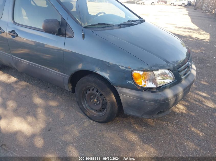 2003 Toyota Sienna Le VIN: 4T3ZF13C63U540244 Lot: 40486551