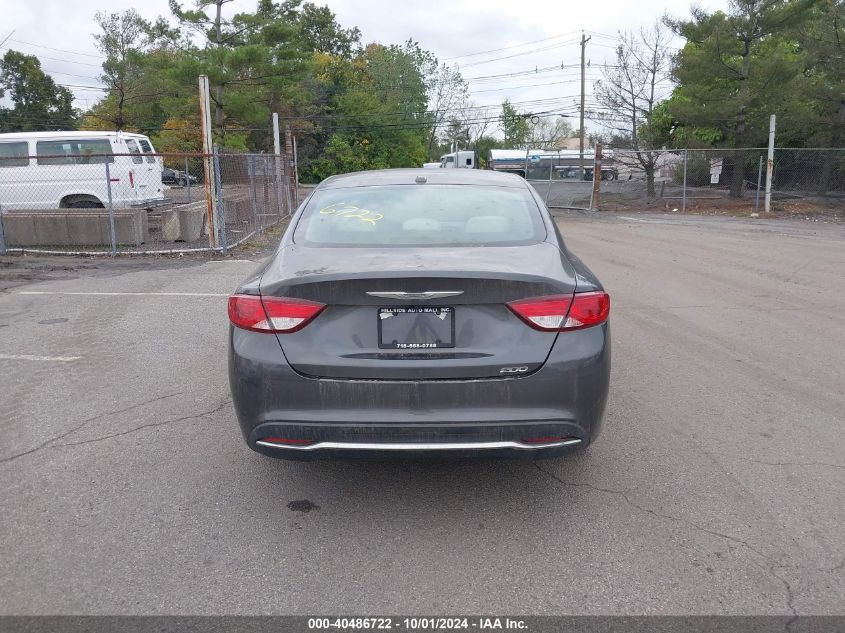 2015 Chrysler 200 Limited VIN: 1C3CCCAB0FN501931 Lot: 40486722