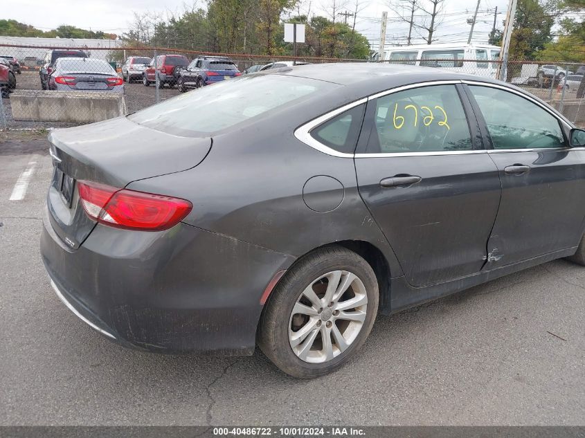 2015 Chrysler 200 Limited VIN: 1C3CCCAB0FN501931 Lot: 40486722