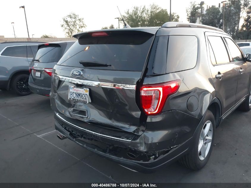 2018 Ford Explorer Xlt VIN: 1FM5K7D8XJGA88830 Lot: 40486788