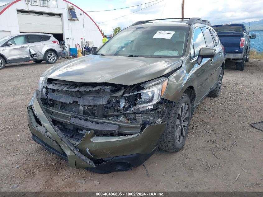 2017 Subaru Outback 3.6R Limited VIN: 4S4BSENC3H3215428 Lot: 40486805