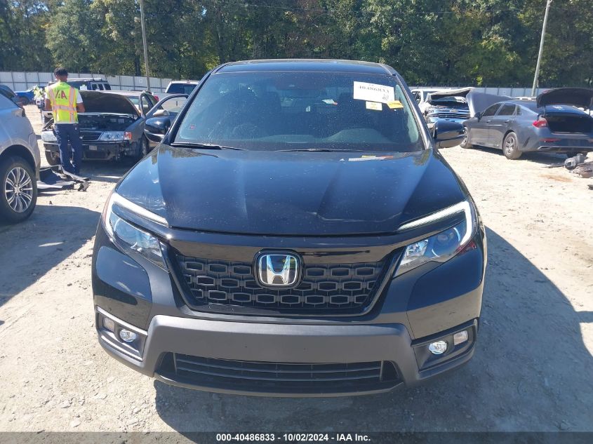 2021 Honda Passport 2Wd Ex-L VIN: 5FNYF7H51MB007282 Lot: 40486833