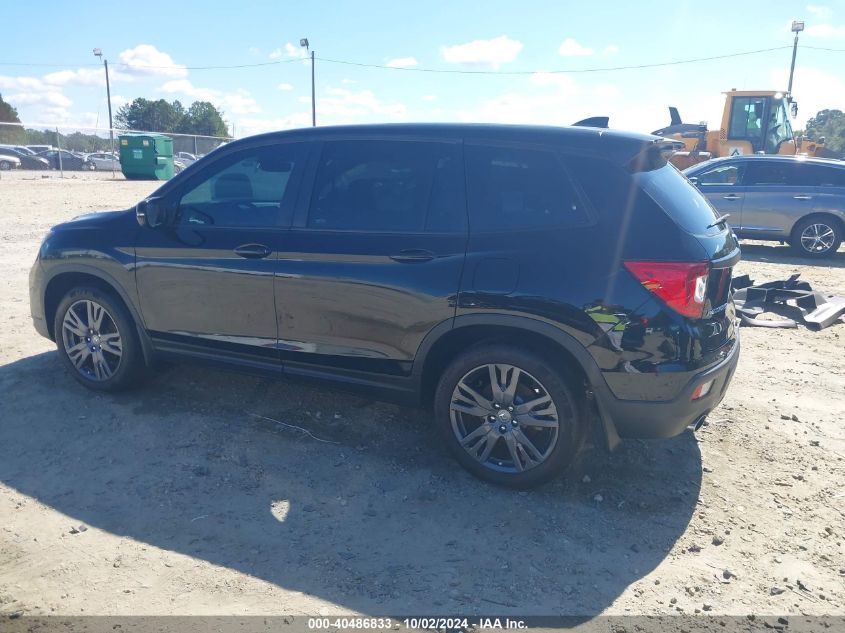 2021 Honda Passport 2Wd Ex-L VIN: 5FNYF7H51MB007282 Lot: 40486833