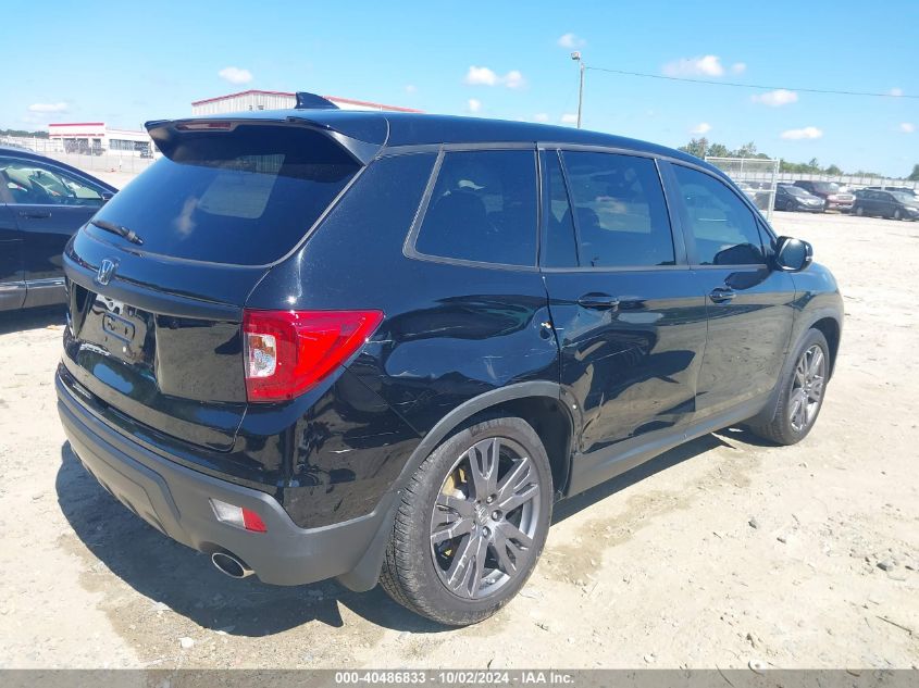 2021 Honda Passport 2Wd Ex-L VIN: 5FNYF7H51MB007282 Lot: 40486833