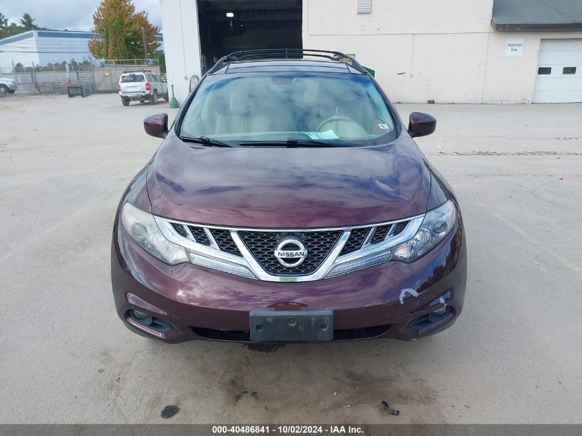 JN8AZ1MW7DW310359 2013 Nissan Murano Sl