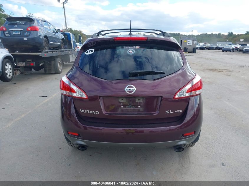 JN8AZ1MW7DW310359 2013 Nissan Murano Sl