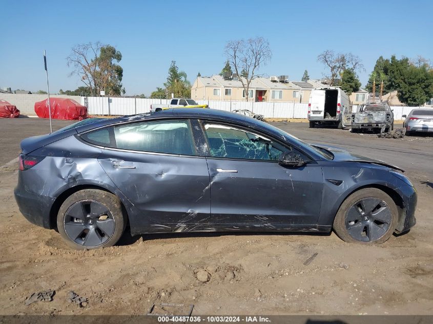 2022 Tesla Model 3 Long Range Dual Motor All-Wheel Drive VIN: 5YJ3E1EB4NF353154 Lot: 40487036