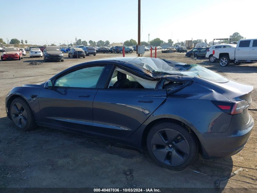 2022 Tesla Model 3 Long Range Dual Motor All-Wheel Drive VIN: 5YJ3E1EB4NF353154 Lot: 40487036