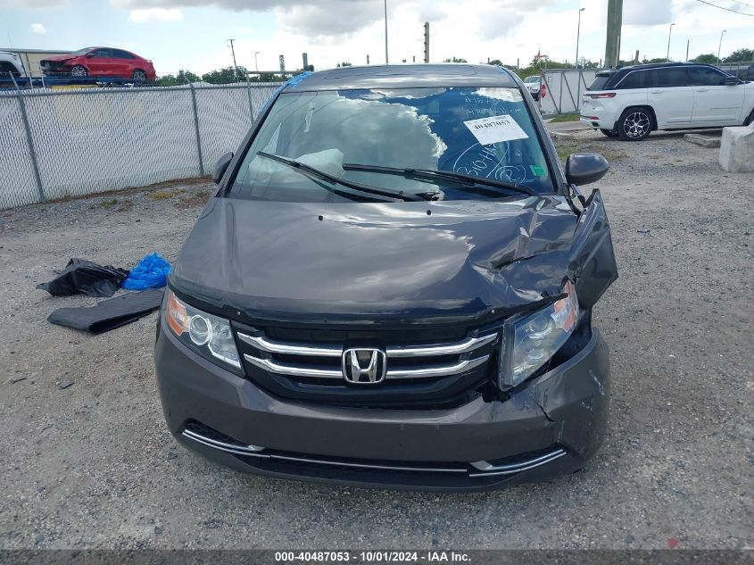 2014 Honda Odyssey Ex-L VIN: 5FNRL5H6XEB016350 Lot: 40487053