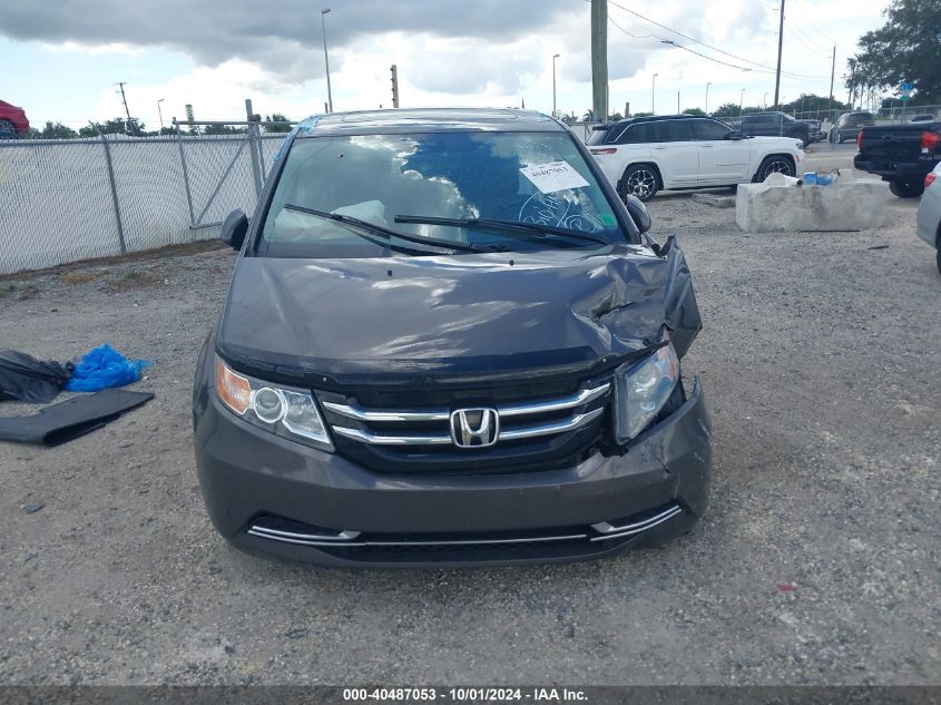 2014 Honda Odyssey Ex-L VIN: 5FNRL5H6XEB016350 Lot: 40487053