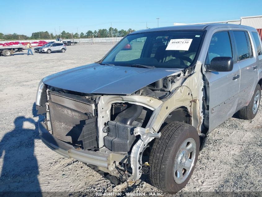 2014 Honda Pilot Lx VIN: 5FNYF3H23EB023256 Lot: 40487130