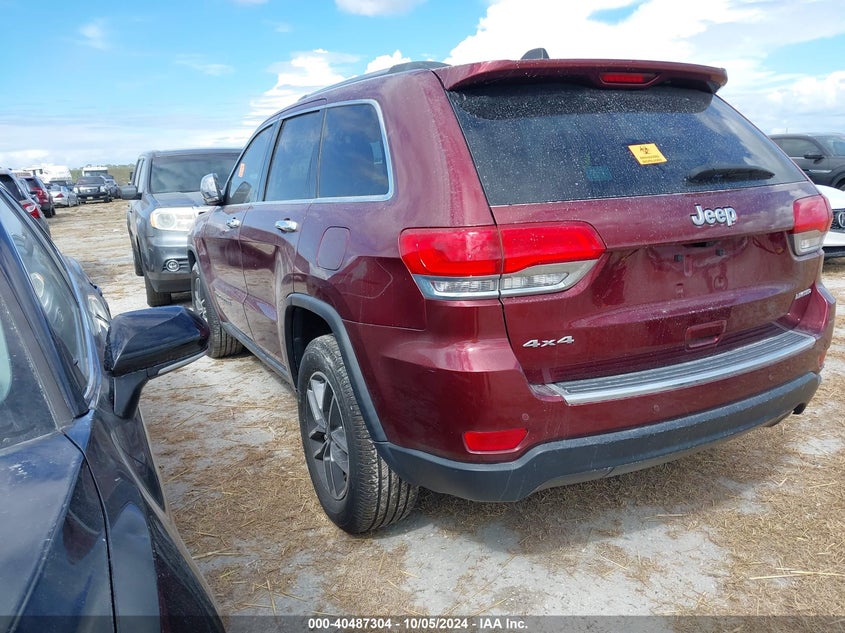 VIN 1C4RJFBG2KC693107 2019 JEEP GRAND CHEROKEE LIMITED 4X4