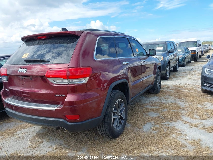 VIN 1C4RJFBG2KC693107 2019 JEEP GRAND CHEROKEE LIMITED 4X4