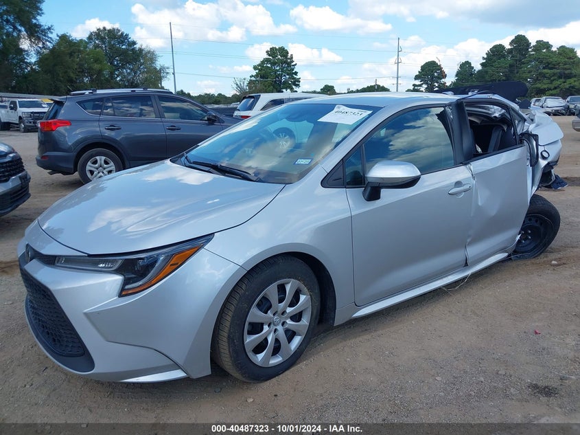 VIN 5YFEPMAE6NP343198 2022 TOYOTA COROLLA LE