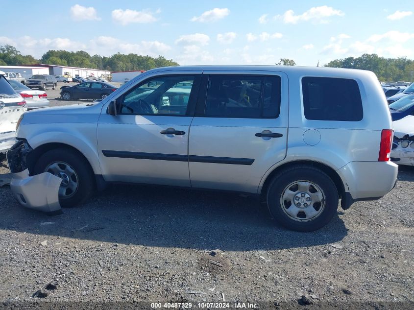 2010 Honda Pilot Lx VIN: 5FNYF4H2XAB040457 Lot: 40487329