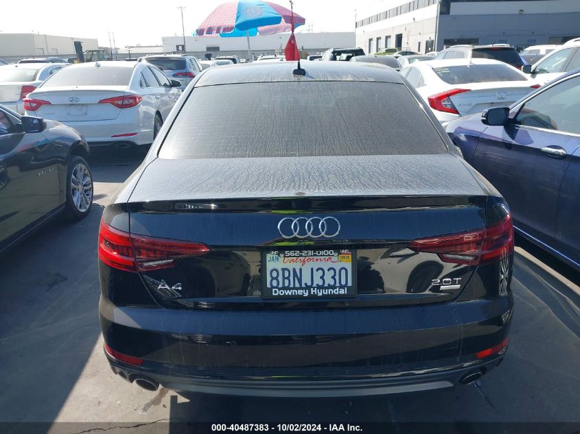 2018 Audi A4 2.0T Tech Ultra Premium/2.0T Ultra Premium VIN: WAULMAF45JN007982 Lot: 40487383