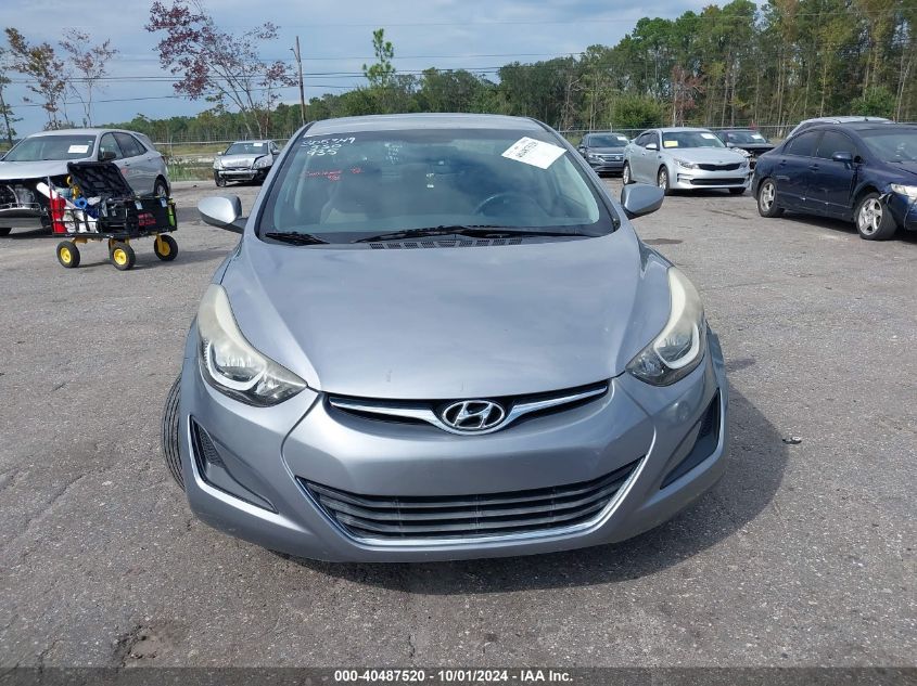 2016 Hyundai Elantra Se VIN: 5NPDH4AE8GH665687 Lot: 40487520