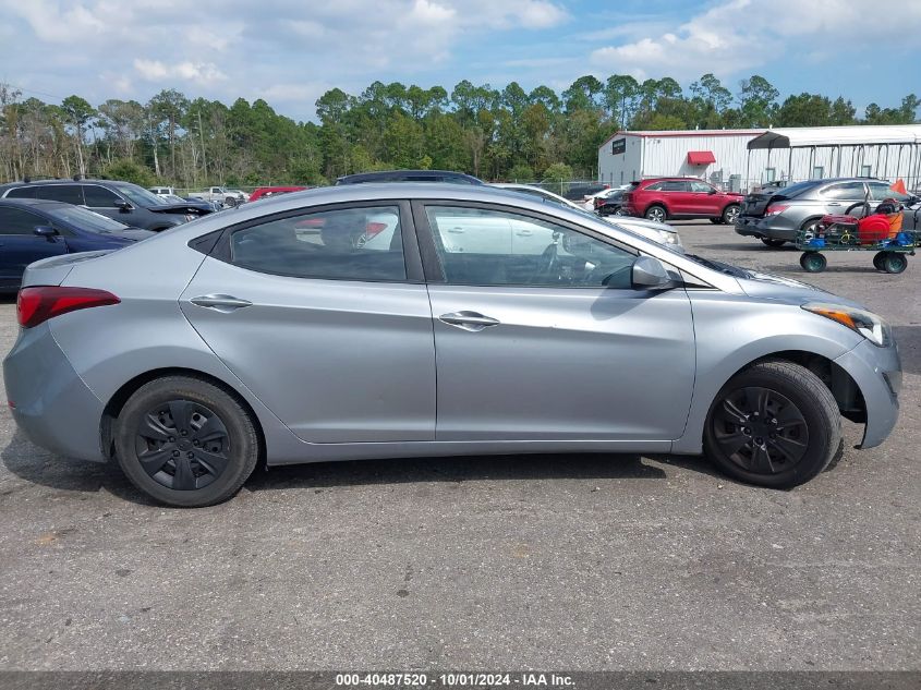 2016 Hyundai Elantra Se VIN: 5NPDH4AE8GH665687 Lot: 40487520