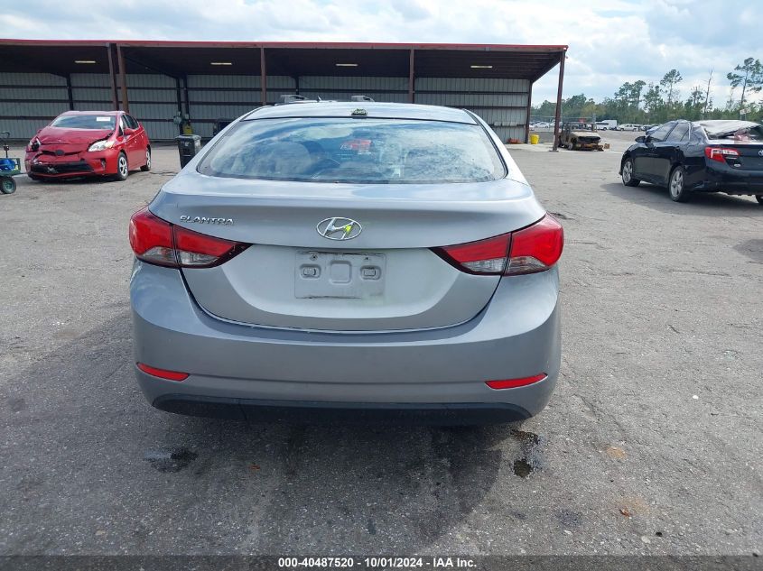 2016 Hyundai Elantra Se VIN: 5NPDH4AE8GH665687 Lot: 40487520