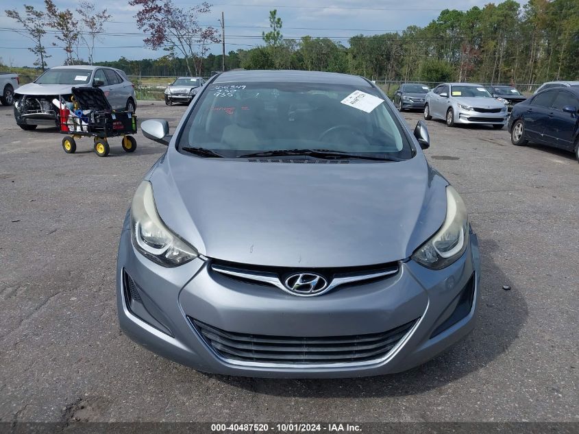 2016 Hyundai Elantra Se VIN: 5NPDH4AE8GH665687 Lot: 40487520