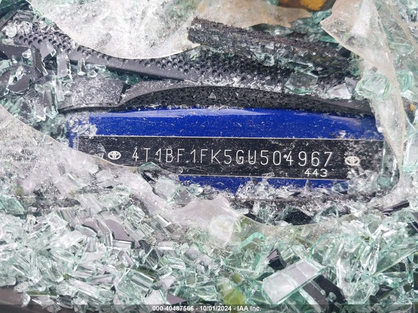 4T1BF1FK5GU504967 2016 Toyota Camry Se