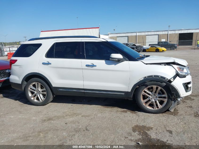 2017 Ford Explorer Limited VIN: 1FM5K7F88HGA10960 Lot: 40487586