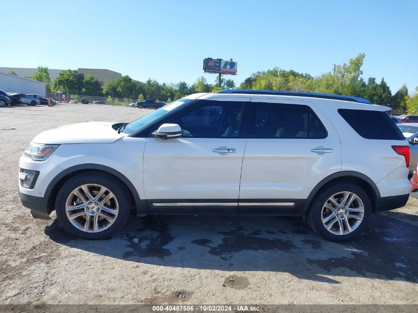 2017 Ford Explorer Limited VIN: 1FM5K7F88HGA10960 Lot: 40487586