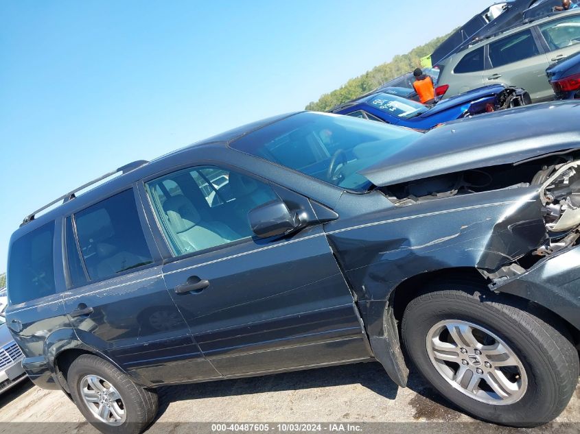 2004 Honda Pilot Ex-L VIN: 5FNYF18694B004586 Lot: 40487605