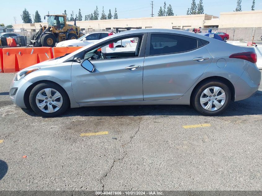 2016 Hyundai Elantra Se VIN: 5NPDH4AE6GH674887 Lot: 40487606