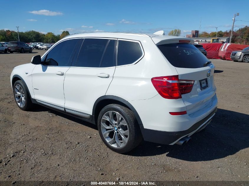 2016 BMW X3 XDRIVE28I - 5UXWX9C51G0D86277