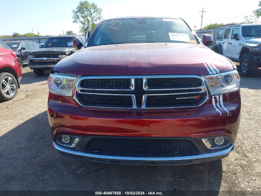 2020 Dodge Durango Sxt Rwd VIN: 1C4RDHAG6LC130292 Lot: 40487658