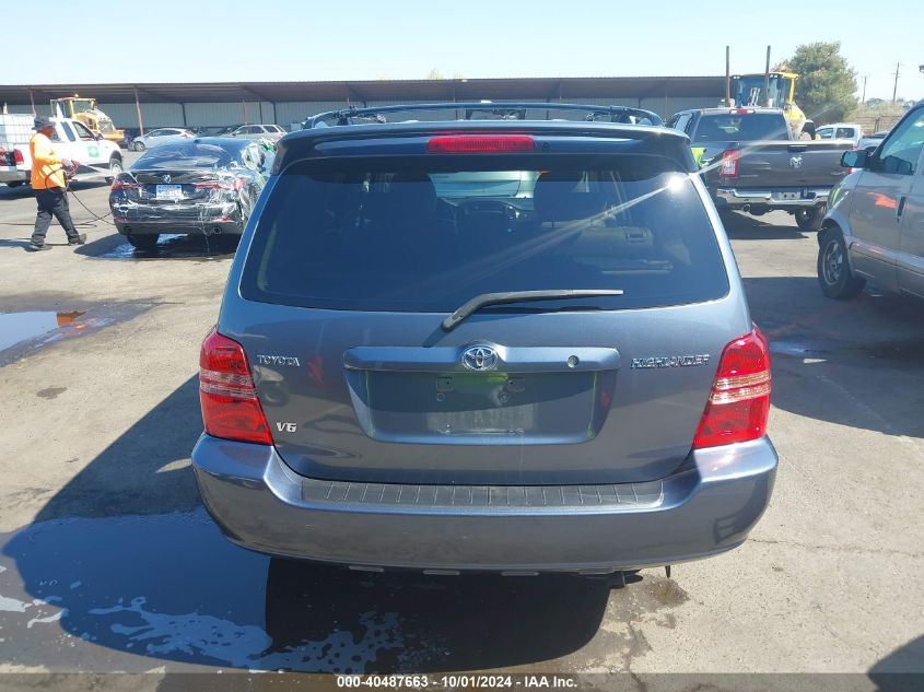 2003 Toyota Highlander Limited V6 VIN: JTEGF21A330121346 Lot: 40487663